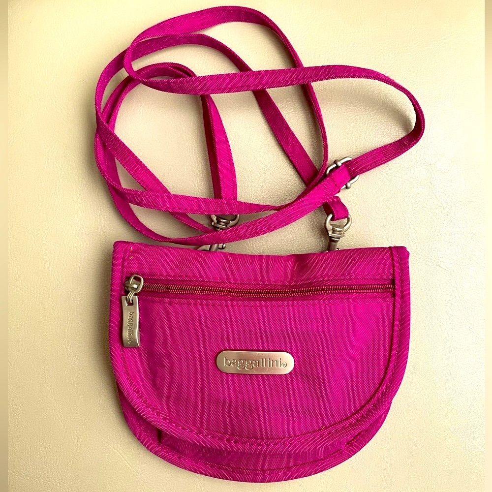 Baggallini Pink Crossbody Bag/Belt Bag with Adjustable Strap